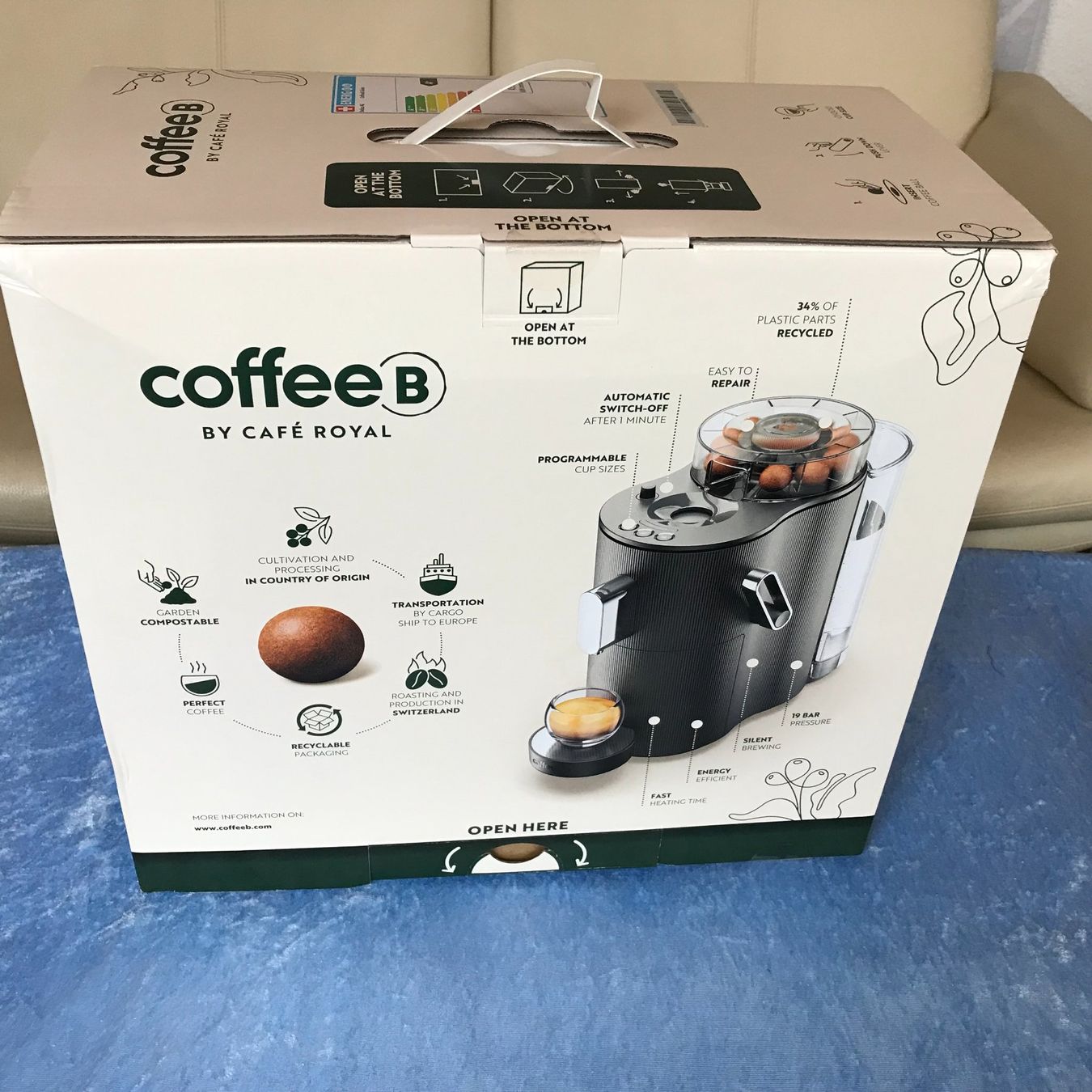 Coffee B Macchine per caffè & Macchine per espresso: CoffeeB Globe Kaffeemaschine – Nuovo e nell'imballaggio originale da Brunnenthal venduto da Eco07 2