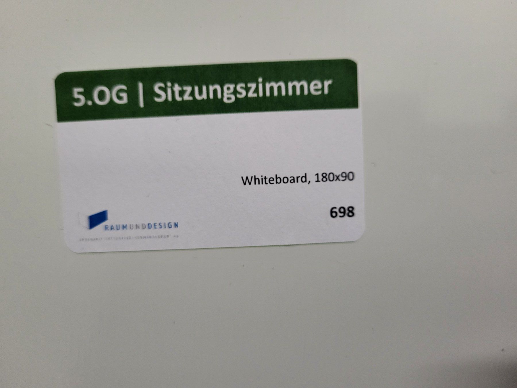 Wandtafeln: Whiteboard magnetisch 90 x 180cm – Gebraucht aus Diessenhofen von Osio 1