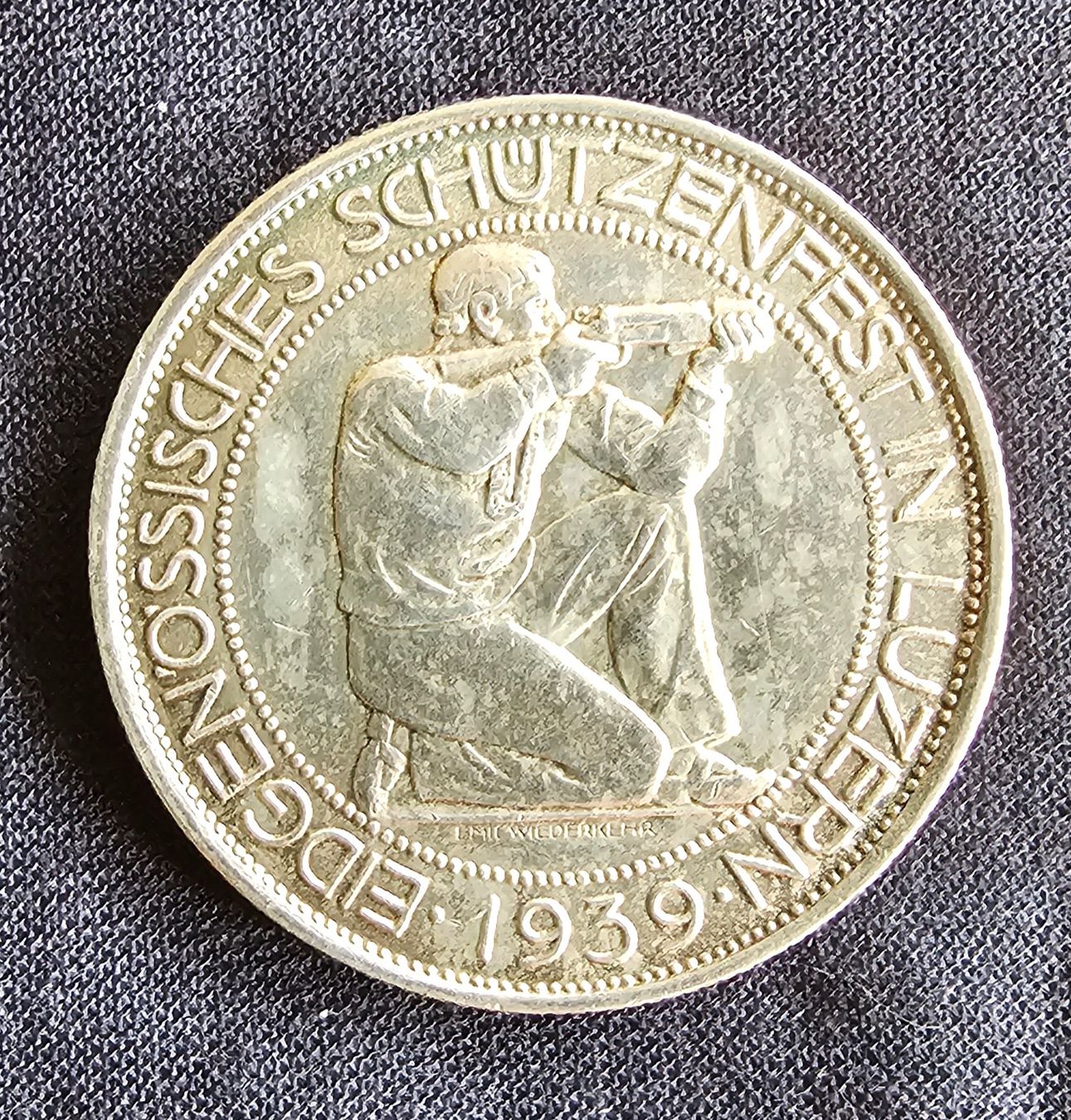 Medaillen: Eidg. Schützenfest Luzern 1939/2 – Neu (gemäss Beschreibung) aus Balsthal von mil_js2d