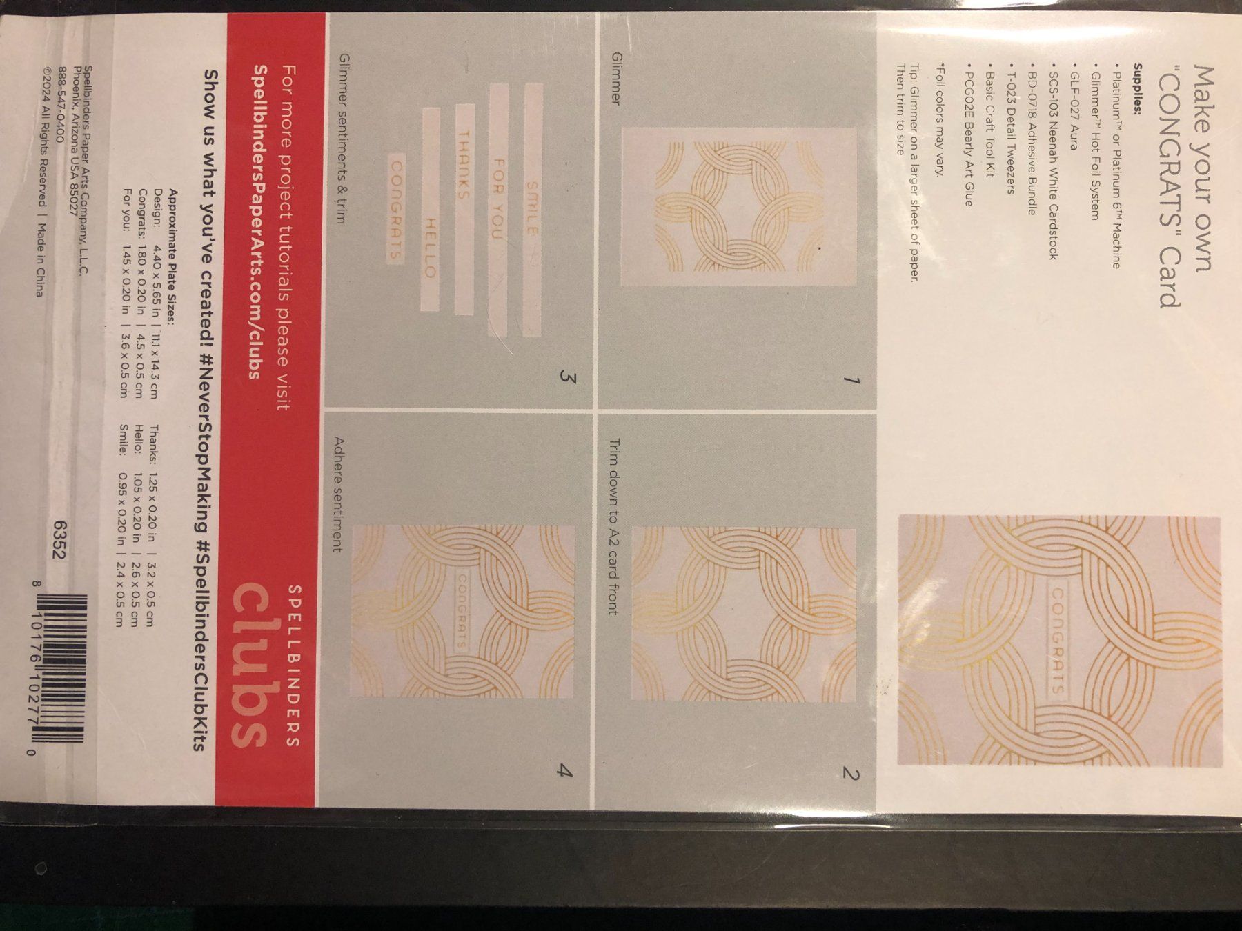 Schablonen: Spellbinders Hot Foil Plates ** Elliptical Weave** – Neu und originalverpackt aus Rubigen von rofi100 6