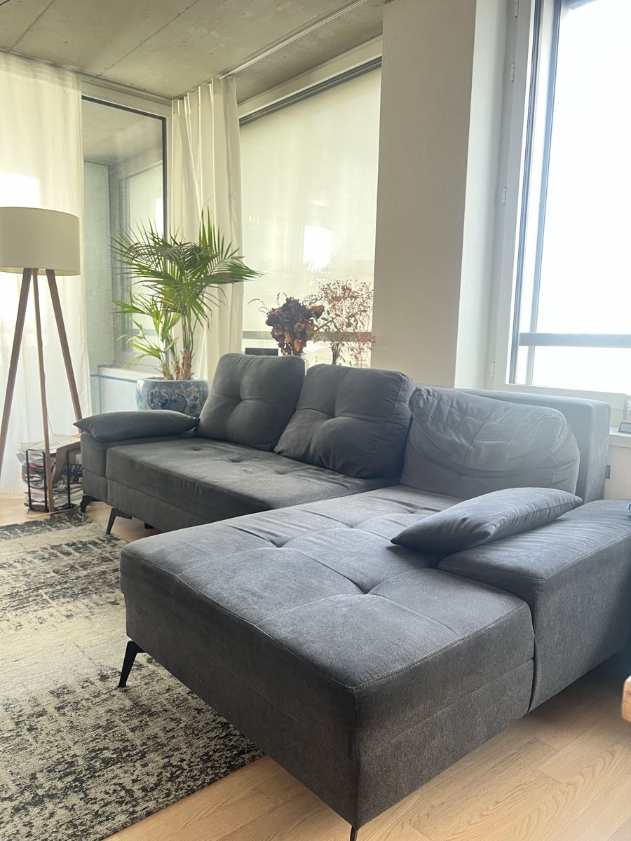 Divani: Gemütliches Ecksofa / Sofa mit Schlaffunktion, Grau – Usato da Zürich venduto da Hubbynski