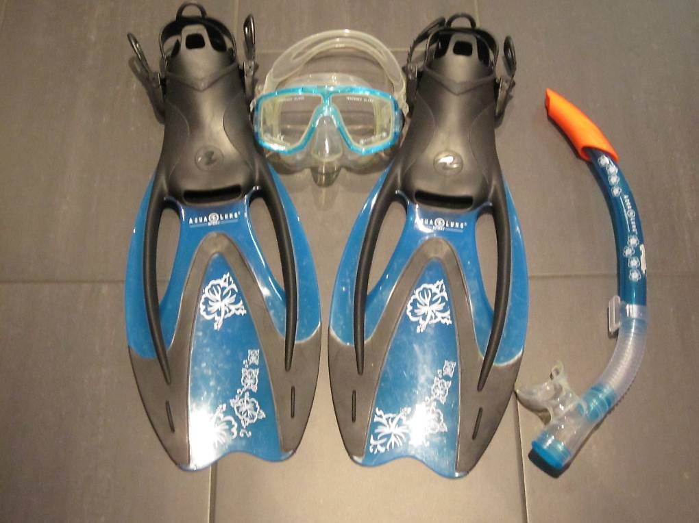 Pinne, Maschere & Boccagli: Aqua Lung Schnorchel-Komplettset – Usato da Steinhausen venduto da ladisci 1
