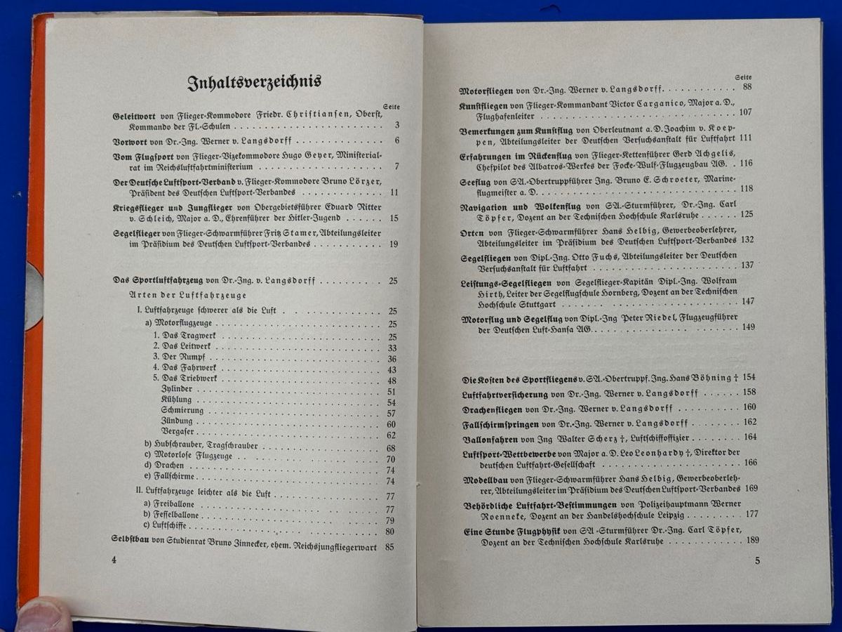 Bücher: Langsdorff - Sportfliegen. 1935 – Gebraucht aus Adliswil von buch_und_kunst 2