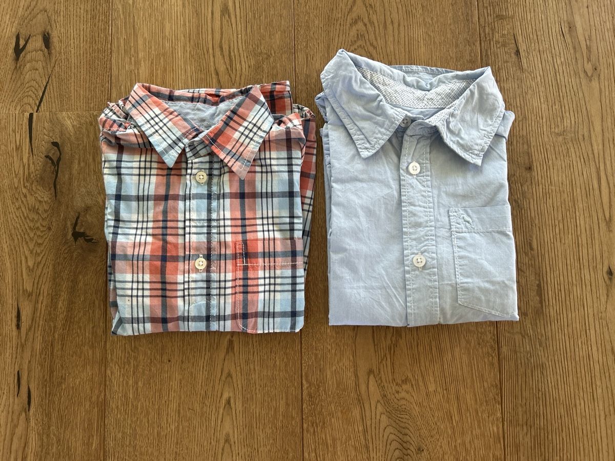 H&M Camicie, T-shirt & Polo: Zwei langarm Hemden Gr. 116 – Usato da Lohn-Ammannsegg venduto da Nadintitelius