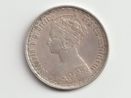 1872 Gothic Florin mdccclxxii Victoria England Silber Münze