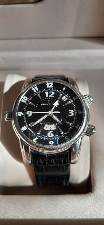 Maurice Lacroix Orologi: Maurice Lacroix Masterpiece Réveil Globe GMT MP6388 – Usato da Boll venduto da BollArtAntik