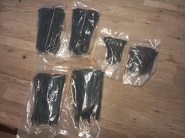 6xKabelbinder, Schwarz, Verschiedene Grössen,