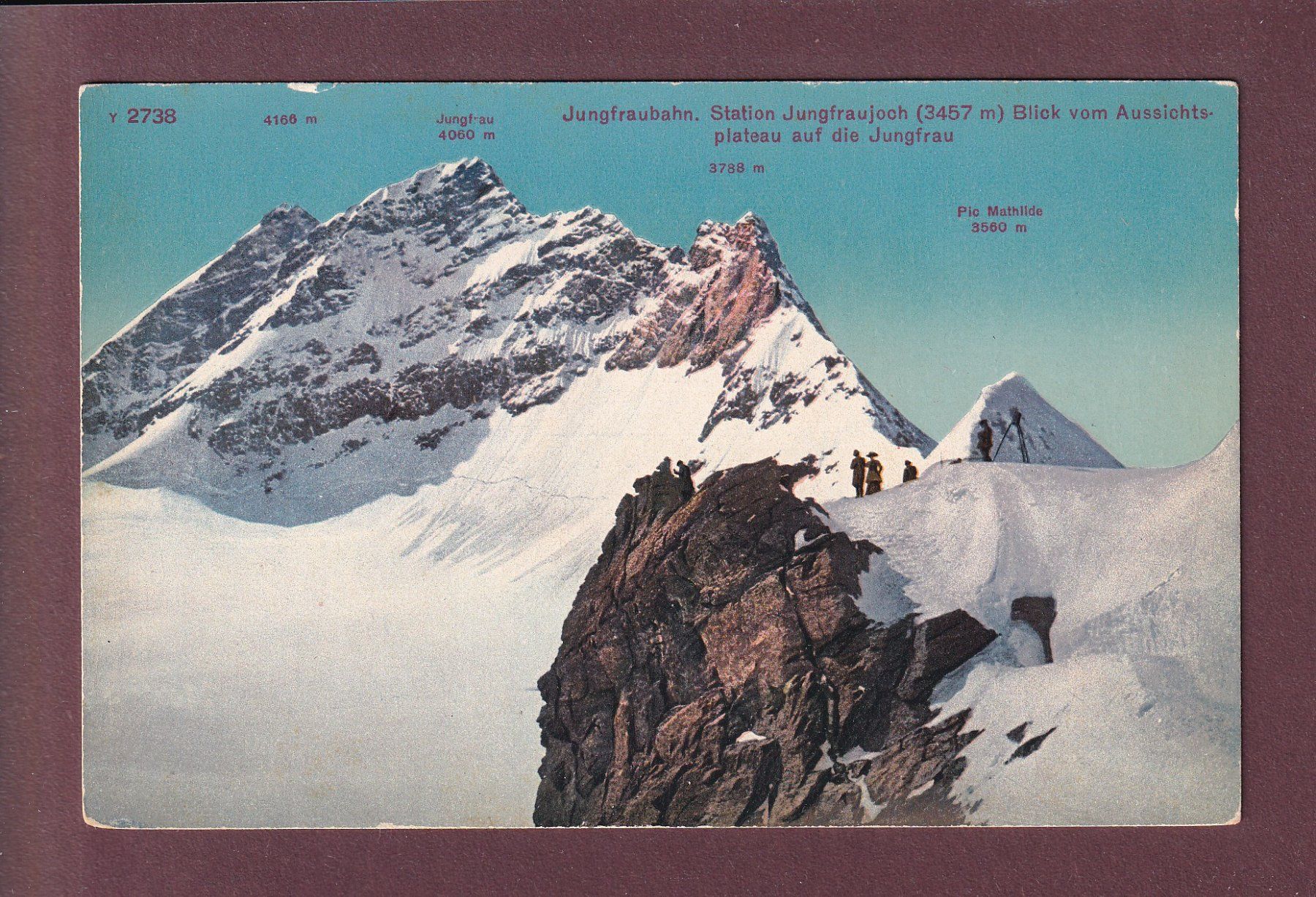 Cartes postales: Station JUNGFRAUJOCH - Leute – D'occasion à Pully par nicecards