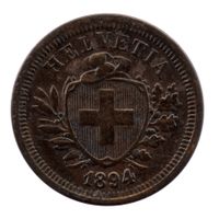 Schweiz / Suisse - 1 Rappen - 1894 - UNZ