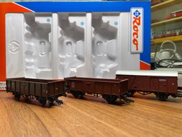 Roco Güterwagen Set mit 3 Stk. Güterwagen