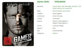 Gamer (DVD) -STEELBOOK