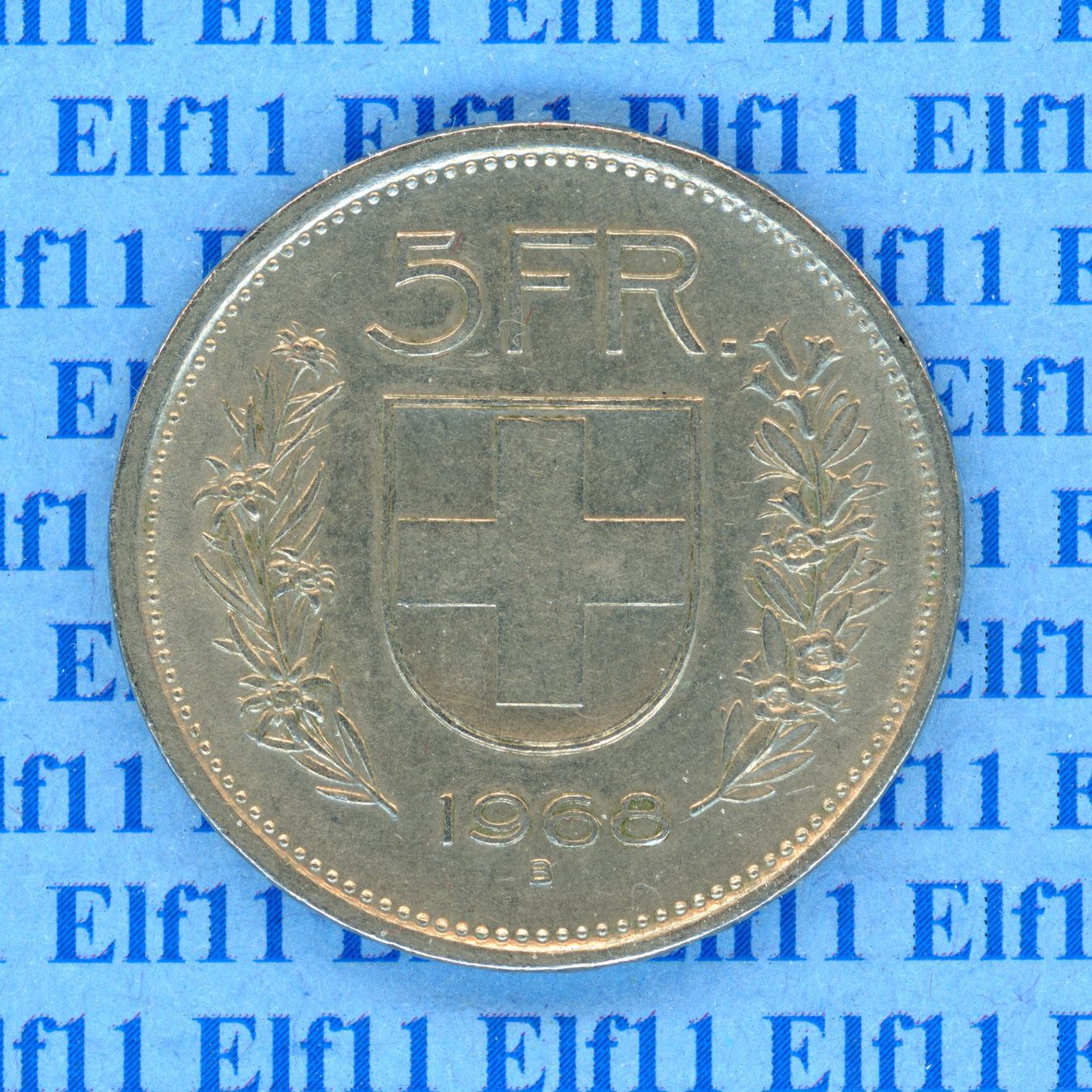 Tutti le monete: CHF___5.00 1968 -vz 5 Franken – Usato da Widnau venduto da Elf11
