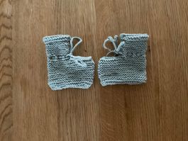 Handgestrickte Baby- Finkli - Baby- Söckli
