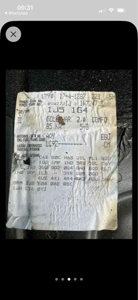 Volkswagen Tutti pezzi di ricambio auto: Vw Golf 4 jg 2001 2.0l Getriebe  – Usato da Engelburg venduto da tdi_6bpl 4