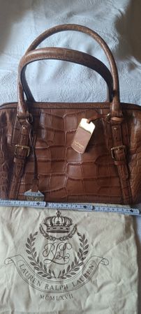 RALPH LAUREN LEDERTASCHE, Neu