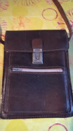 Vintage Umhängetasche Leder ,dunkelbraun