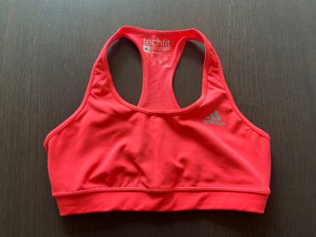 Soutien-gorge sport Adidas Techfit corail - État neuf!