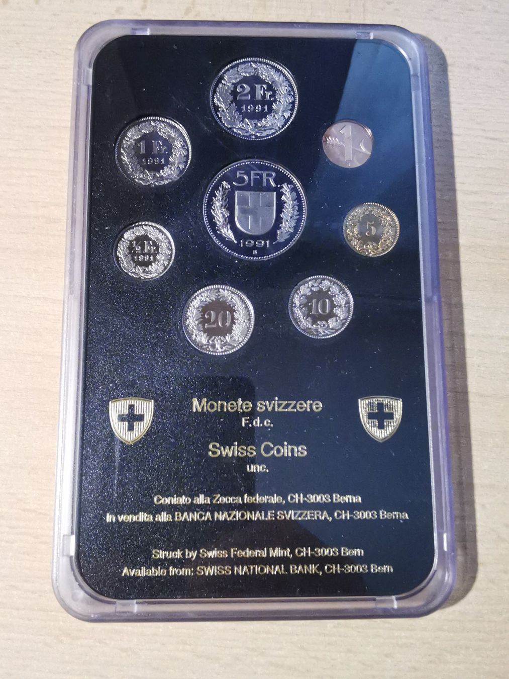 Tutti le monete: Jeu de pièces Suisse année 1991 FDC – Nuovo (secondo la descrizione) da Carouge GE venduto da mic_vjr5