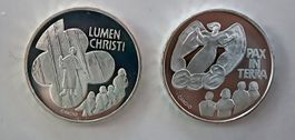 20 Franken Münzen: Lumen Christi & Pax in Terra