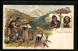 Litho Gruss aus dem Berner Oberland, Bau