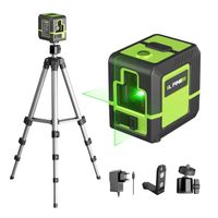 2 Linien Kreuzlinienlaser Grün 360° Selbstnivellierend
