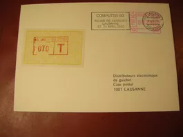 17.4.80., COMPUTER 80 LAUSANNE, TAXMARKE LAUSANNE 1, 070