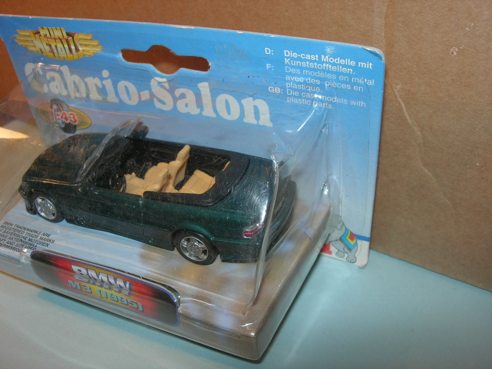 BMW Modellini d'auto: BMW M3 Cabriolet 1995 ° Simba 1:43 – Nuovo e nell'imballaggio originale da Hornussen venduto da Amw 3
