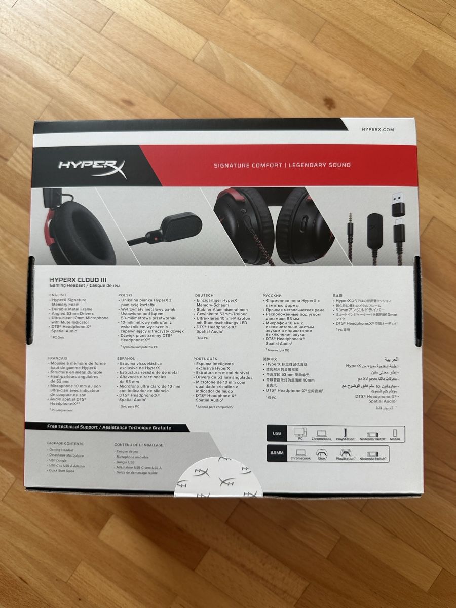 Hyperx Kopfhörer: Headset Hyperx Cloud 3 – Neu und originalverpackt aus Luins von vvs_7kqr 1