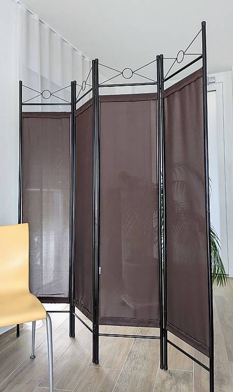 Paraventi: Paravent / Raumteiler Textil-4teilig-braun  – Nuovo e nell'imballaggio originale da Buttwil venduto da Mafu71