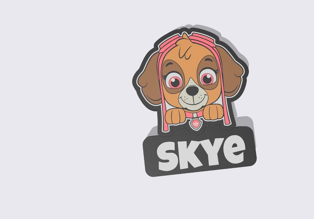 Lightbox lampe led SKYE PAT PATROUILLE RGB | Acheter sur Ricardo