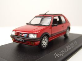 Peugeot 205 GTI 1.9 1991 rot / schwarz / PTS Decor      1:43