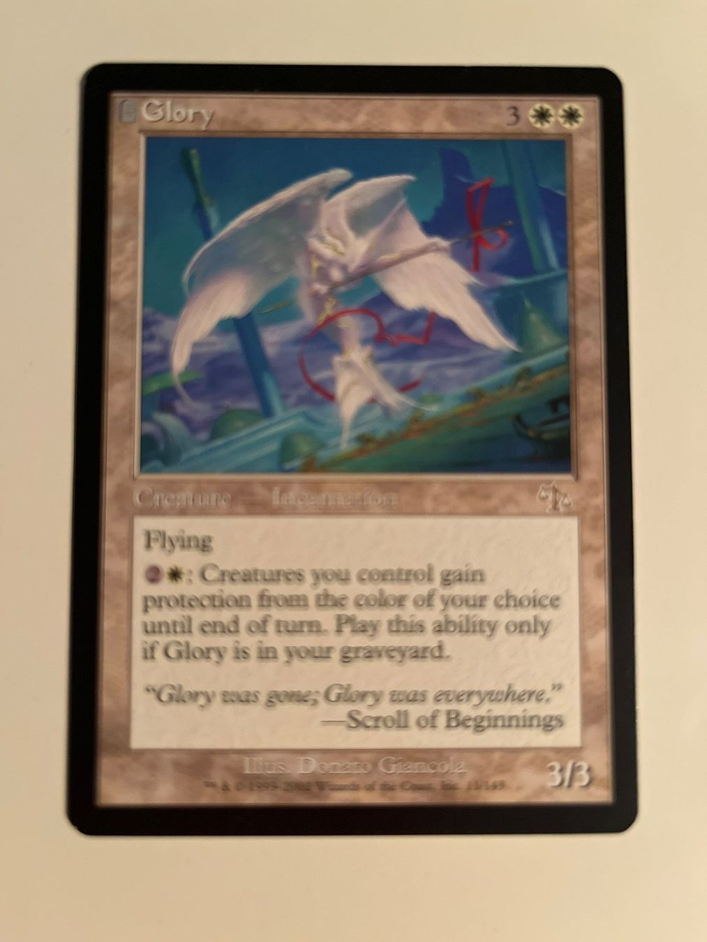 Magic The Gathering Carte collezionabili: 1 x Glory - Magic: The Gathering - MtG – Usato da Kriens venduto da Shadi1980