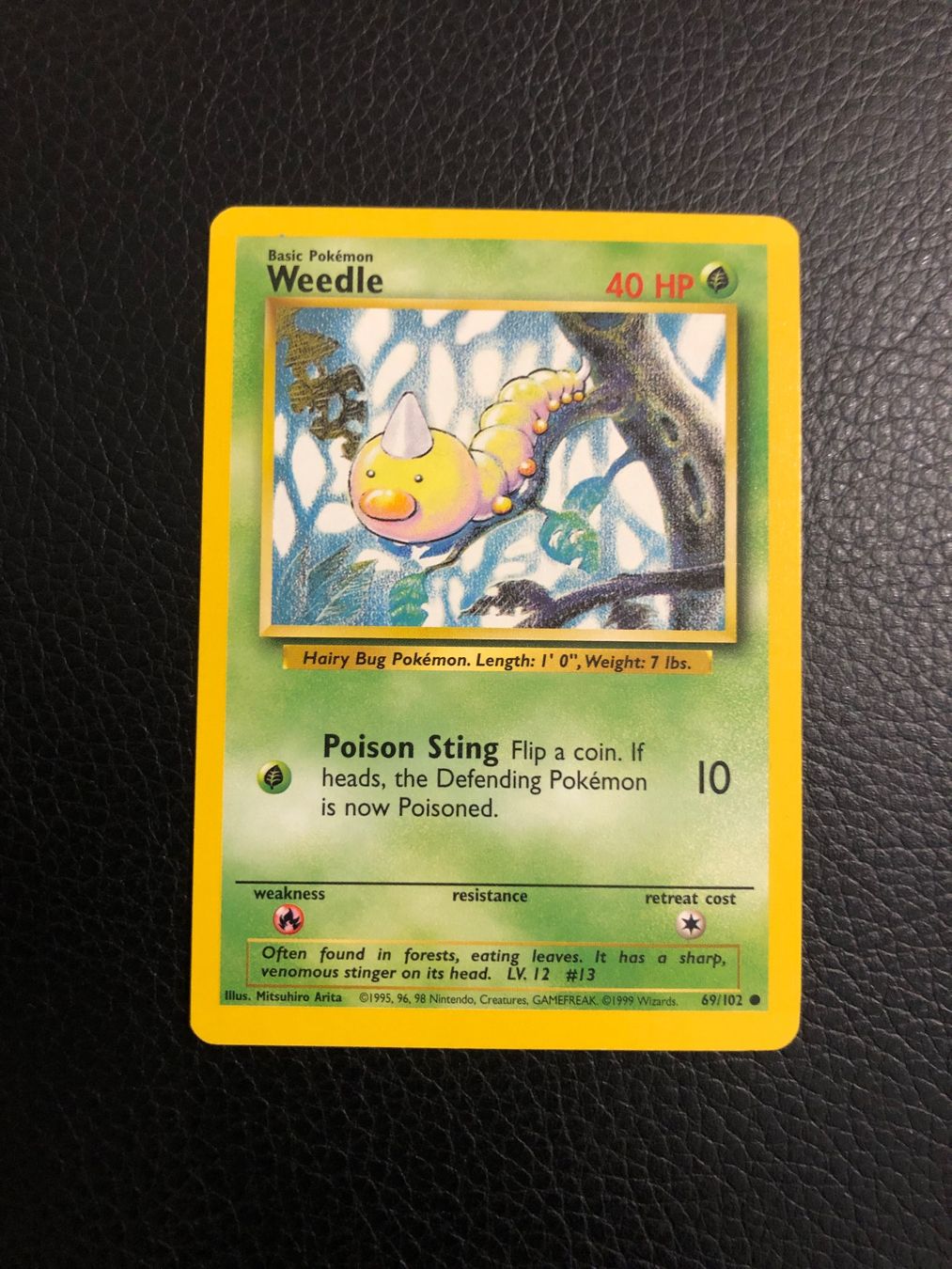 Pokémon Carte collezionabili: Base Set Weedle 69/102 Ab 1 – Usato da Paradiso venduto da Pkmn10