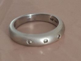 Matter Silberring 16,5mm innen