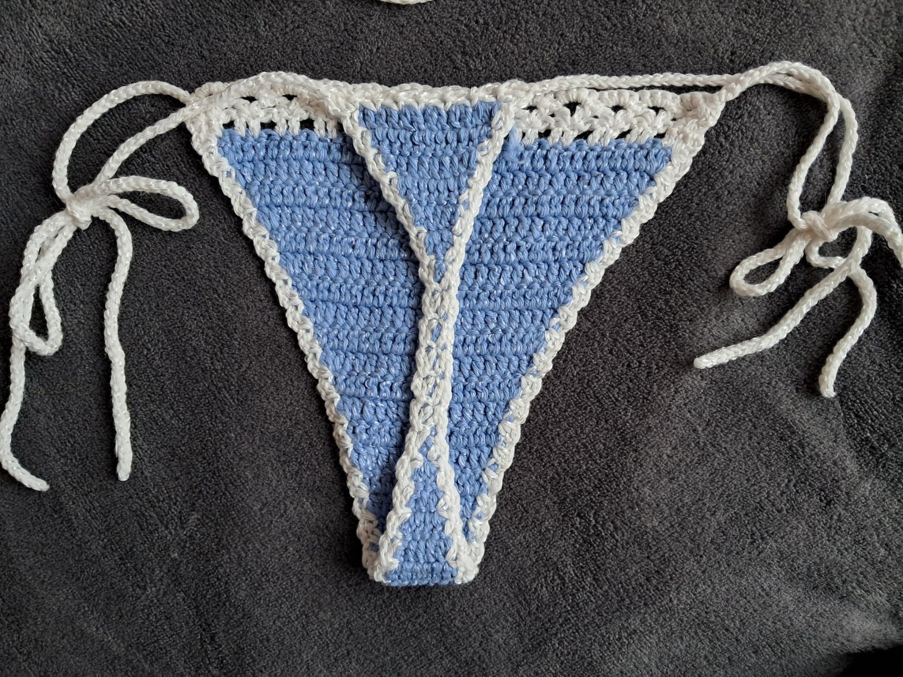 Badekleider & Bikinis: Häkel Bikini Set (String) handgemacht - grosse S – Neu (gemäss Beschreibung) aus Dübendorf von aga1_b 3