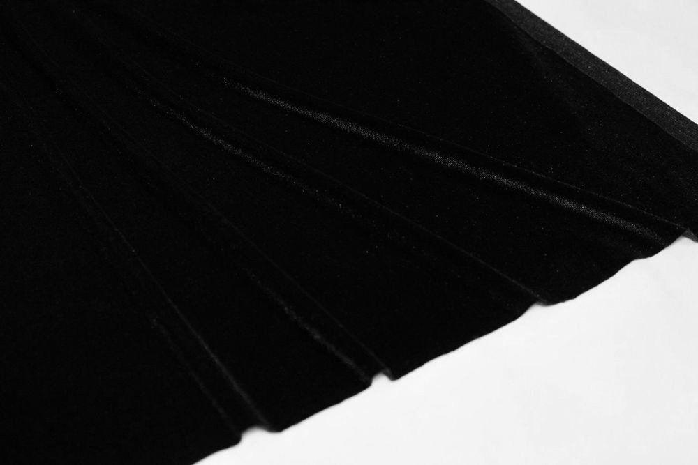 Stoffe: ***AUSVERKAUF*** Stoff Kleiderstoff Samt schwarz – Neu (gemäss Beschreibung) aus Obfelden von solomon111 1
