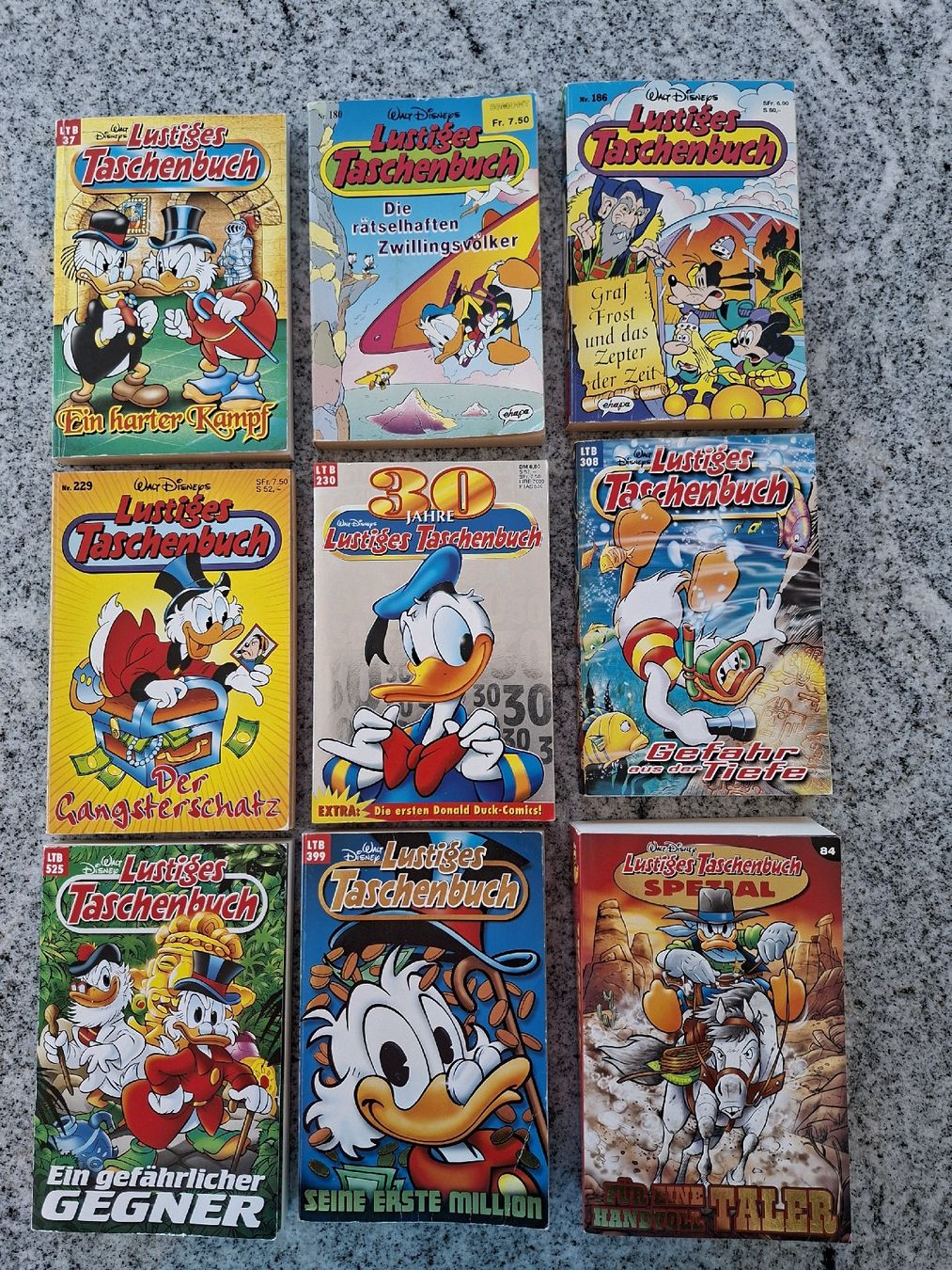 Fumetti: 9 Lustiges Taschenbücher  – Usato da Büsserach venduto da Grenzstein