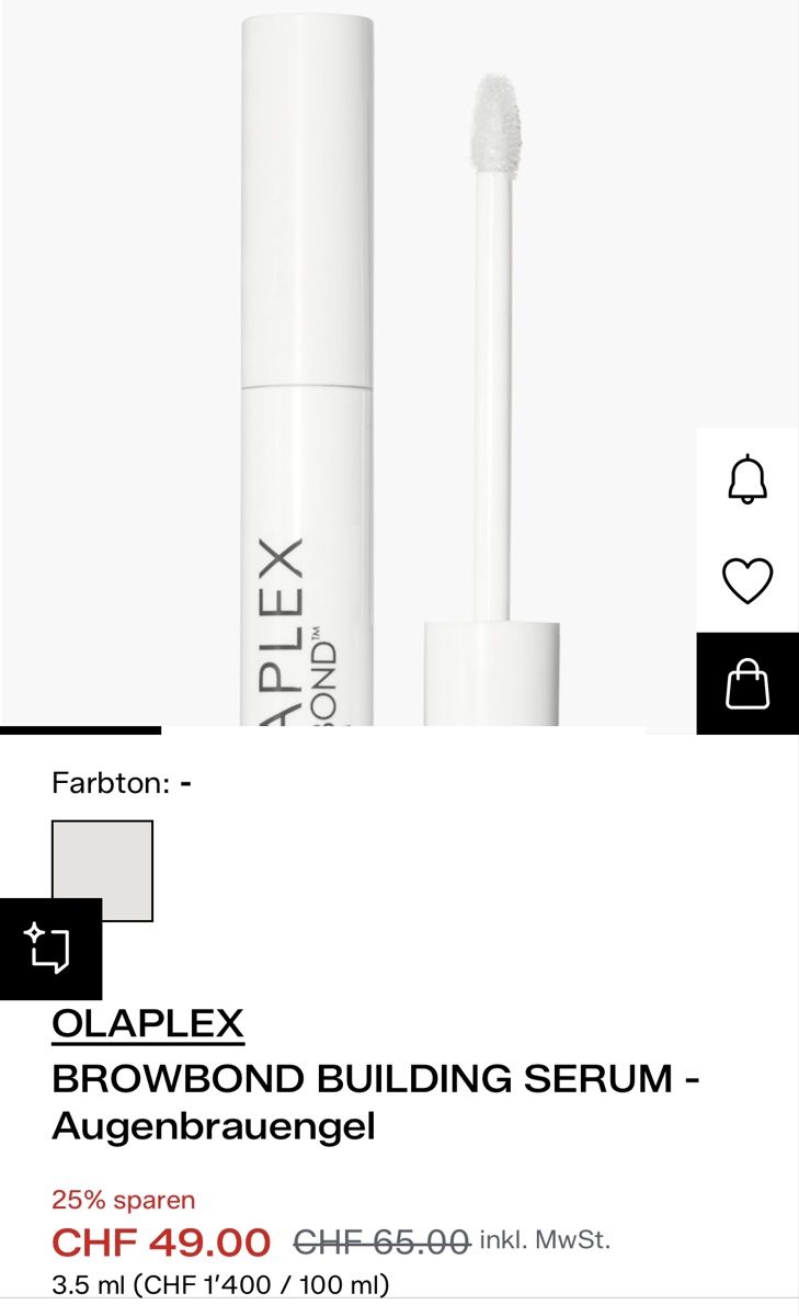 Cura del viso: OLAPLEX Brownnbond NP 65.- – Nuovo (secondo la descrizione) da zürich venduto da venezi 2
