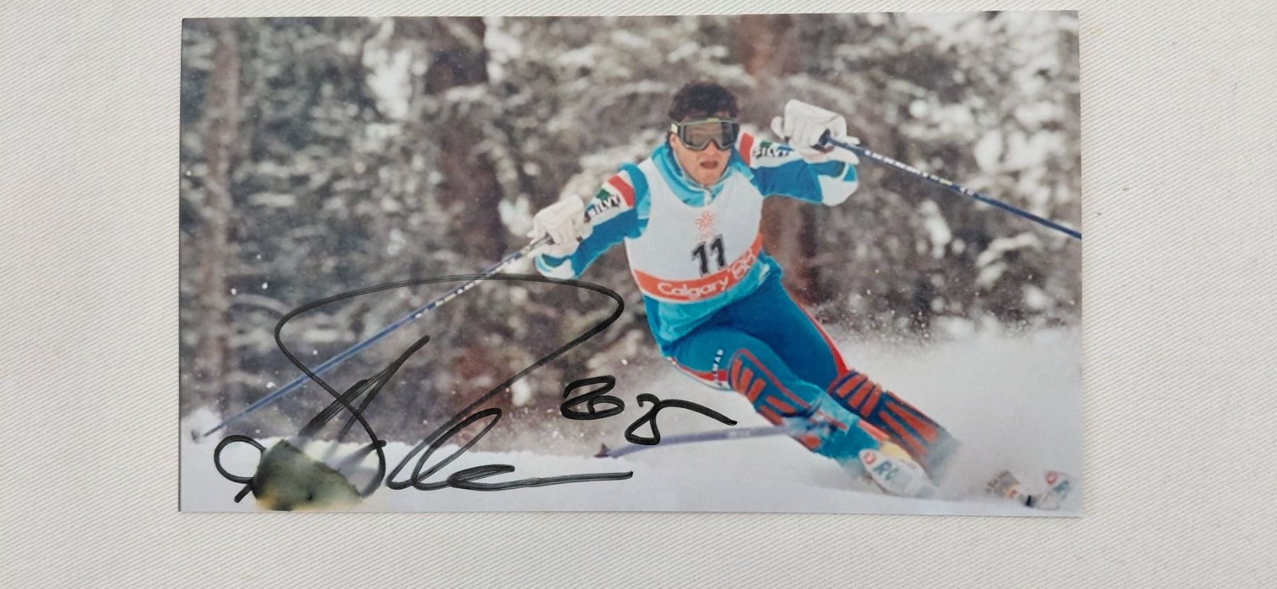 Autographes: Autogramm Alberto Tomba – D'occasion à Schmerikon par Olympia04