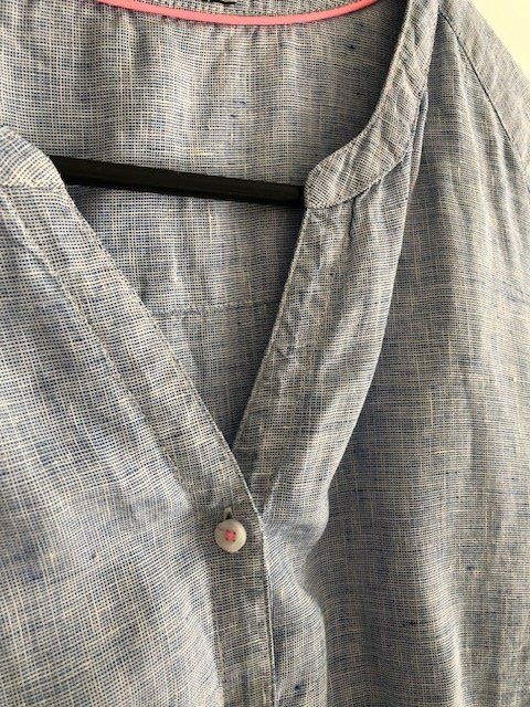 Cecil Camicette: Leinenbluse, Cecil, hellblau, L, 3/4 Arm – Usato da Hünenberg See venduto da dustein 2