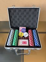Poker Set im Alukoffer mit Chips, Karten & Zubehör