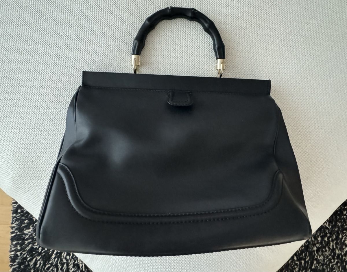 Taschen für Damen: GUCCI, Handtasche, schwarz, Kalbsleder – Gebraucht aus Oberwil BL von cocopalm1068 2