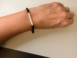 Cordel-Armband Silber 925 Zirkonia