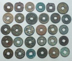 Lot ++ 30 alte Cash Münzen aus China, gute Erhaltungen