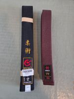 WAKOKU Ju-Jitsu Gürtel Schwarz, Hiku Gürtel Braun, NEU