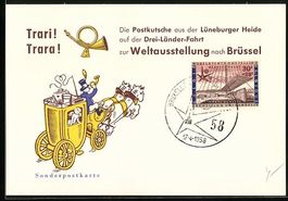 Brüssel, Weltausstellung 1958, Postkuts