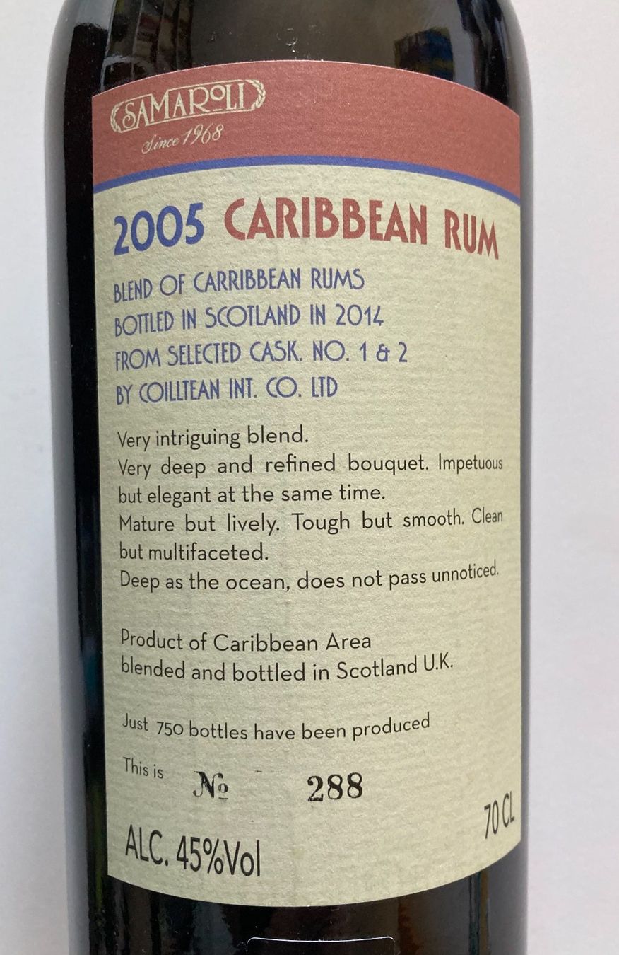 Bevande alcoliche: Rum Samaroli 2005 Caribbean – Nuovo (secondo la descrizione) da Domat/Ems venduto da Pantalla 1