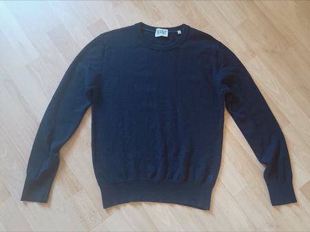 Dunkelblauer Wollpullover (Merino) von Scotch & Soda (Gr. L)