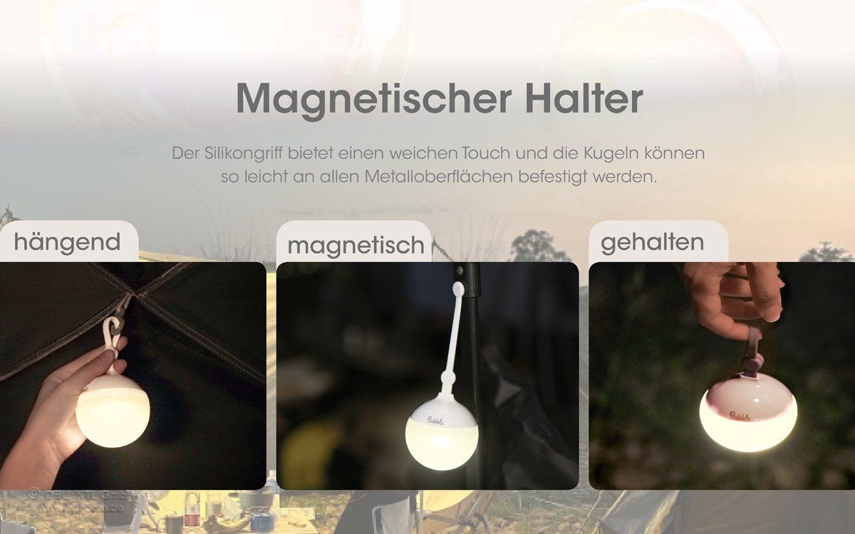 Lanterne: Nitecore Bubble, mobile Mehrzweck-Laterne in 5 Farben – Nuovo e nell'imballaggio originale da Grüningen venduto da Prolumin 4