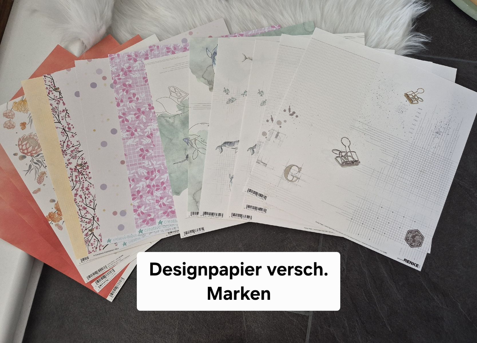 Papiere: Designpapiere diverse – Gebraucht aus Altdorf SH von MR2509 4